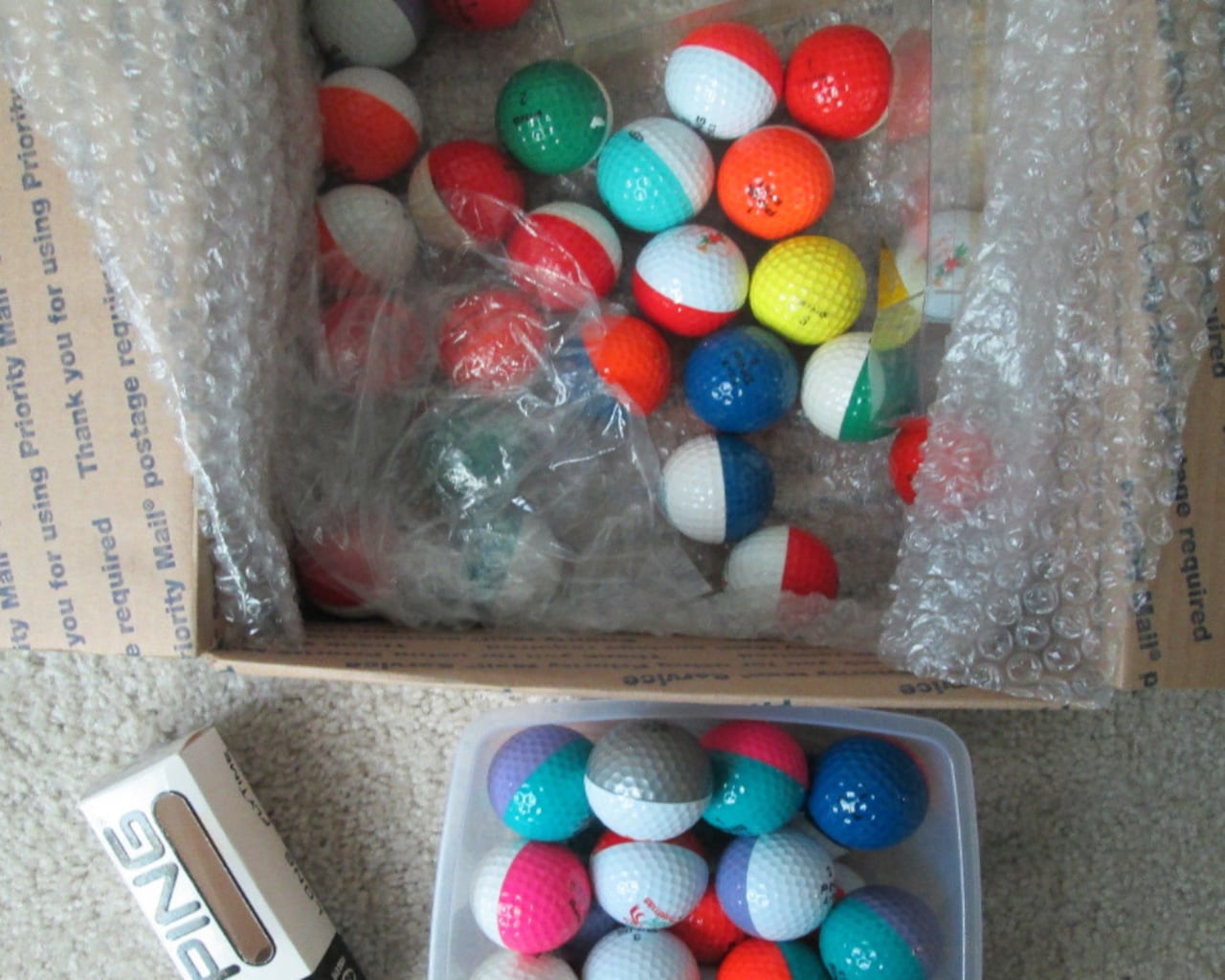 Ping Zing Lot Basket deals Golf Balls